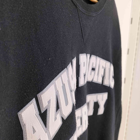 ラッセルアスレチック RUSSELL ATHLETIC 90S カレッジロゴ 前Vガゼット クルーネック スウェット メンズ import:L